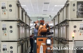 NMT-ZN-606 机械手自动抓取,新能源汽车驱动马达自动对接烘烤线(上海精进电动)